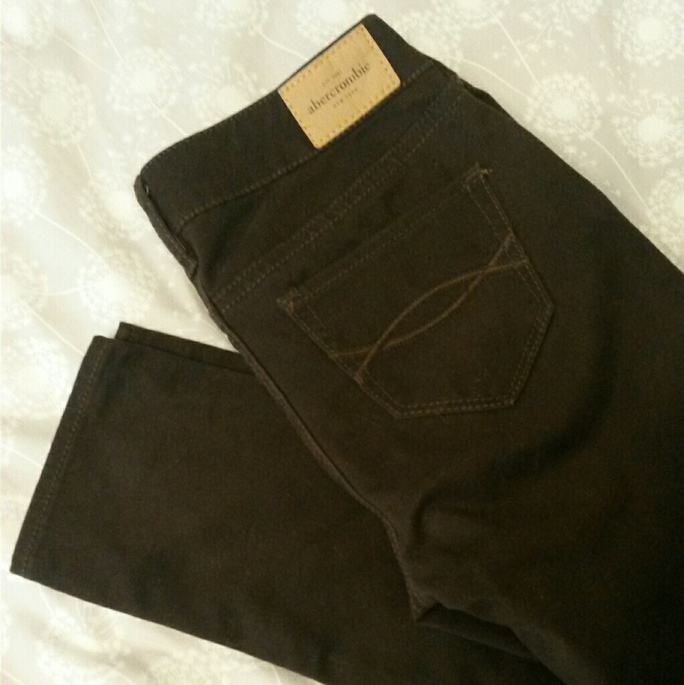 NWT brown abercrombie kids Jeggings Size 14S